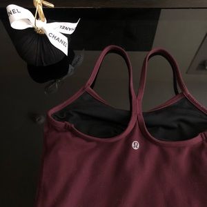 Maroon Lululemon tank top, original fit